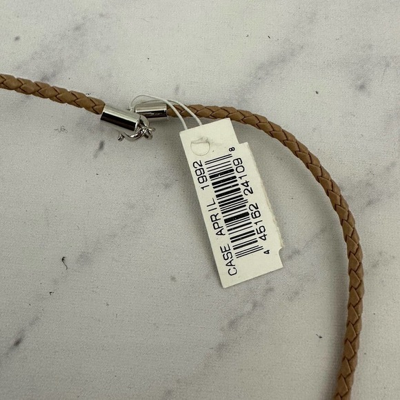 Partners Vintage Womens Southwest Style Necklace NOS Tin Silver Bird Choker - Picture 4 of 4